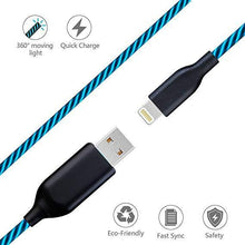 Load image into Gallery viewer, Flowing Light Smart USB Cable - iPhone/Android