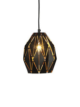 Load image into Gallery viewer, Caviar Tall Black Hanging Lamp