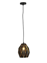 Load image into Gallery viewer, Caviar Tall Black Hanging Lamp