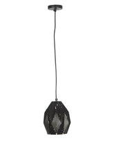 Load image into Gallery viewer, Caviar Tall Black Hanging Lamp
