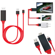 Load image into Gallery viewer, 8-Pin iPhone/USB to HDMI Converter Cable