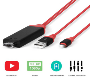 8-Pin iPhone/USB to HDMI Converter Cable