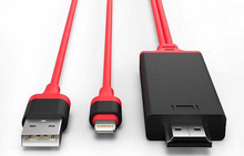 Load image into Gallery viewer, 8-Pin iPhone/USB to HDMI Converter Cable
