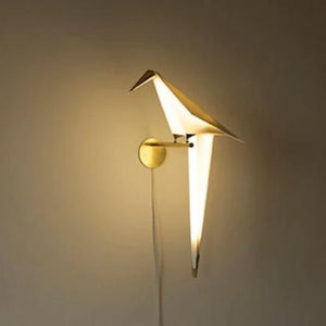 Perch Wall Lamp with Bird Light