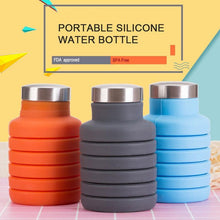 Load image into Gallery viewer, Silicone Expandable &amp; Foldable Drinking Water Bottle